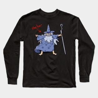 she/her wizard Long Sleeve T-Shirt